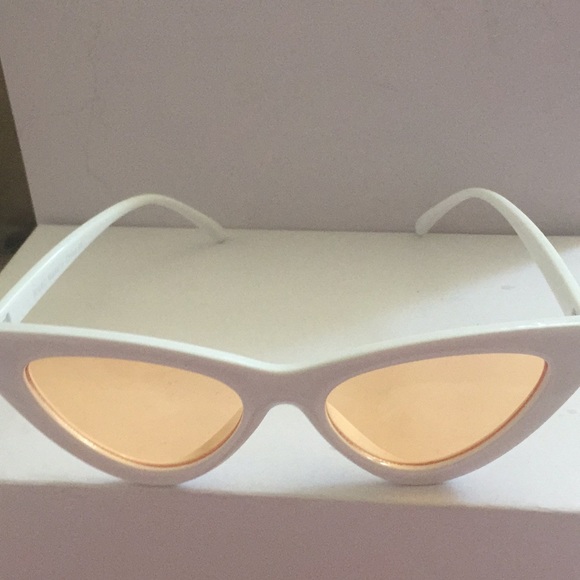 orange and white sunglasses